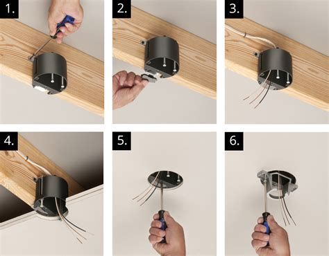 ceiling junction box for fan|installing a ceiling fan box.